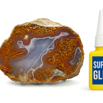 Risse am Achat verfüllen