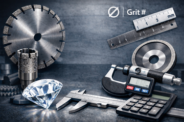 Umrechnungstabelle der Körnung von Diamantwerkzeug